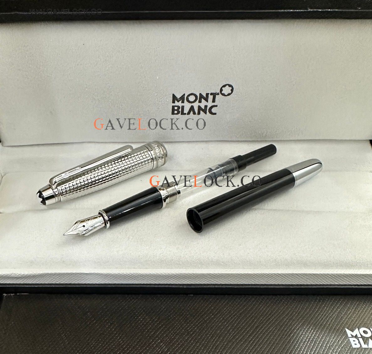 New Pens 2024 | Montblanc Meisterstuck Doue 164 Slim Fountain Pen Silver Cap